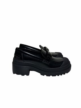 Christian Dior Women's Black Platform Penny Loafers